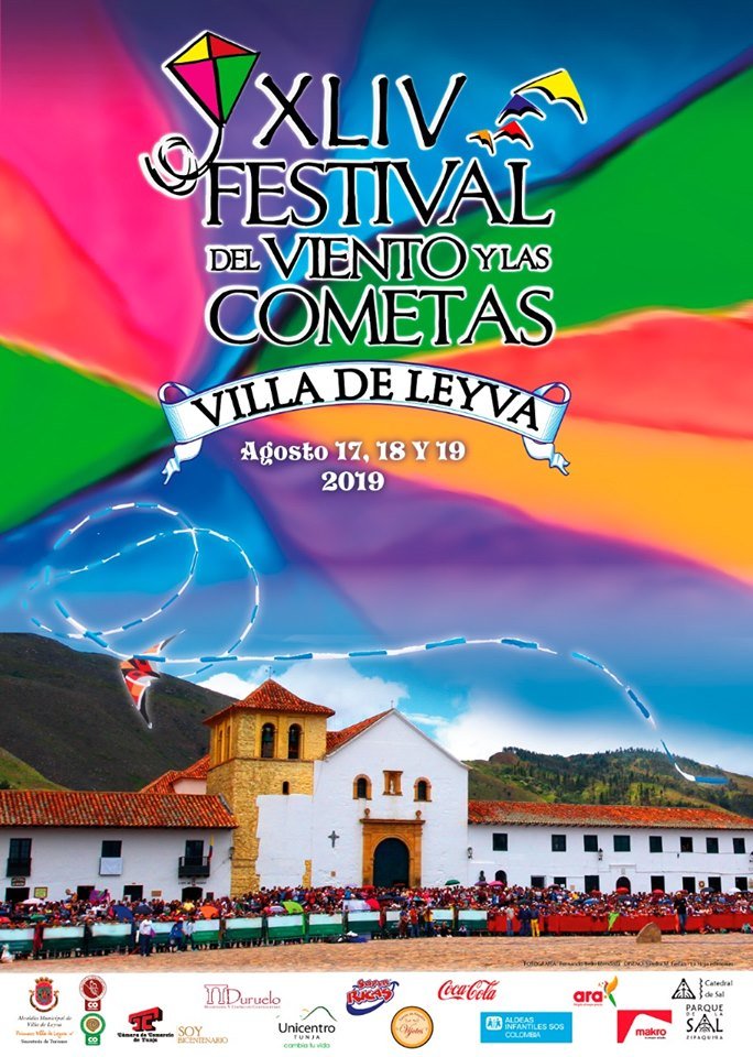Afiche oficial del Festival de Cometas de Villa de Leyva